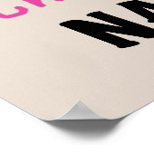 ピンク素晴らしトータルNanna Tシャツとギフト ポスター (角)