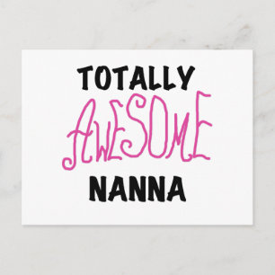 ピンク素晴らしトータルNanna Tシャツとギフト ポストカード
