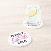 ピンク素晴らしトータルTシャツ&ギフト コースター (側面)