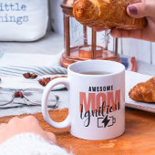 ピンク素晴らしママ母の日コーヒー愛好家 コーヒーマグカップ