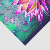 ピンク素晴らしロータスフラワーポートレート 薄葉紙 (詳細)