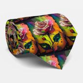 ピンク素晴らし抽象芸術バラフォーマルネクタイ ネクタイ (ロール)