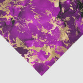 ピンク素晴らし&金ゴールド大理石銀河系 薄葉紙 (詳細)