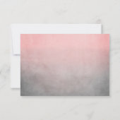 ピンク素朴とグレーボヘミアンウェディングRSVP 出欠カード (裏面)