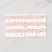 ピンク素朴と白のカボチャおむつラッフル エンクロージャーカード (裏面)