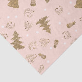 ピンク素朴のクリスマス 薄葉紙 (詳細)