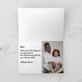 ピンク素朴のチューリップボックス写真母の日 シーズンカード (内部)