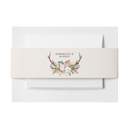 ピンク素朴のテラコッタフローラボ結婚タニーズ 招待状ベリーバンド