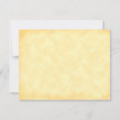 ピンク素朴のバラと青の蛾の編集可能 ノートカード (裏面)