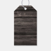 ピンク素朴のフローラガールバースデーパーティーのお気に入り ギフトタグ (裏面)