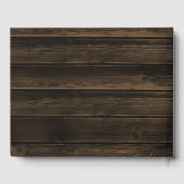 ピンク素朴のフローラストリングラ結婚イト ゲストブック (裏面)