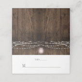 ピンク素朴のメイソンジャー文字列ライト座席表 プレイスカード (外部開封)