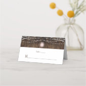 ピンク素朴のメイソンジャー文字列ライト座席表 プレイスカード (正面)