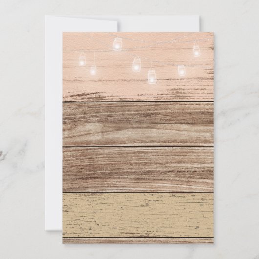 ピンク素朴の木と提灯シャワー (裏面)