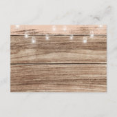 ピンク素朴の木と提灯 エンクロージャーカード (裏面)