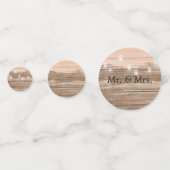 ピンク素朴の木と提灯 コンフェッティ (裏面)