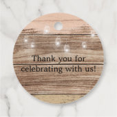 ピンク素朴の木と提灯 フェイバータグ (裏面)