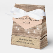 ピンク素朴の木と提灯 フェイバーボックス (正面サイド)