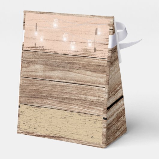 ピンク素朴の木と提灯 フェイバーボックス (裏面サイド)