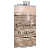 ピンク素朴の木と提灯 フラスク (右)