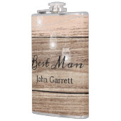 ピンク素朴の木と提灯 フラスク (左)