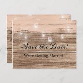 ピンク素朴の木と提灯 案内ポストカード (正面/裏面)