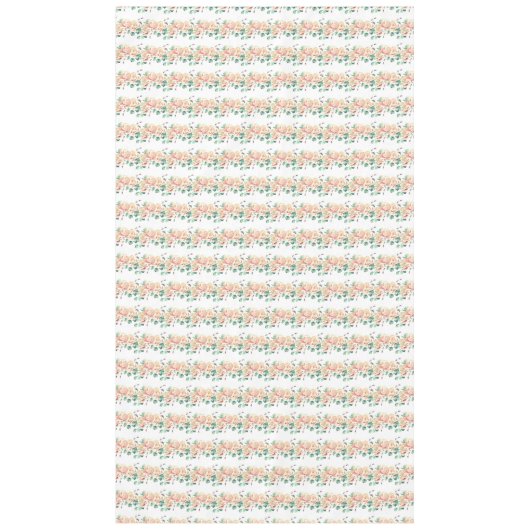 ピンク素朴の緑の秋のフローラバラ テーブルクロス (正面)