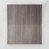 ピンク素朴の花結婚の木 プレイスカード (内部開封)