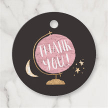 ピンク素朴グローブアドベンチャーテーマベビーシャワー