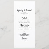 ピンク素朴デイジーカウボーイブーツウェスタン結婚ズ メニュー (裏面)