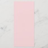 ピンク素朴ドレープツリー結婚ブランチのメニュー メニュー (裏面)