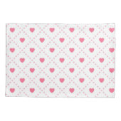 ピンク素朴ハートバレンティンデイコレクション 枕カバー (裏面)