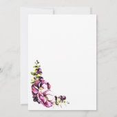 ピンク素朴フローラ婚約パーティ招待状 招待状 (裏面)