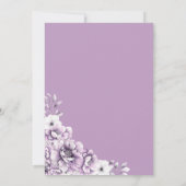 ピンク素朴フローラ結婚ズ 招待状 (裏面)