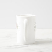 ピンク素朴フローラ100th誕生日パーティー ボーンチャイナマグカップ (裏面)