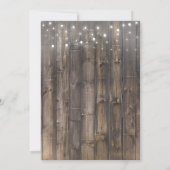 ピンク素朴ブーツ女性のカーボーイスウィート16誕生日 招待状 (裏面)