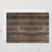 ピンク素朴ベビーズブレスメイソンジャーブライダルシャワー 招待状 (裏面)