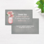 ピンク素朴メイスンジャーDIY結婚式の引き出物ラベル (デスク)