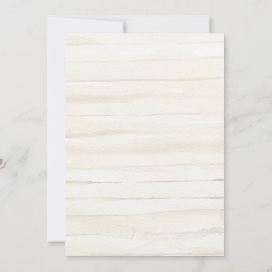 ピンク素朴ローズコテージ庭園の結婚式ベージュ サンキューカード (裏面)