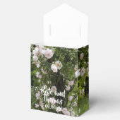 ピンク素朴ローズフローラ結婚式の引き出物箱 フェイバーボックス (オープン)