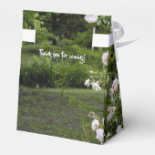 ピンク素朴ローズフローラ結婚式の引き出物箱 フェイバーボックス (裏面サイド)