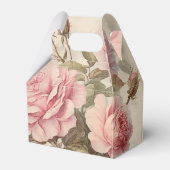 ピンク素朴ローズブーケ フェイバーボックス (裏面サイド)