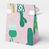 ピンク素朴南西部サボテン植物 フェイバーボックス (裏面サイド)