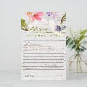 ピンク素朴花模様ブライダルシャワーアドバイス (スタンド正面)