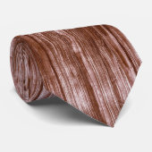 ピンク素朴金ゴールドストライプ ネクタイ (ロール)