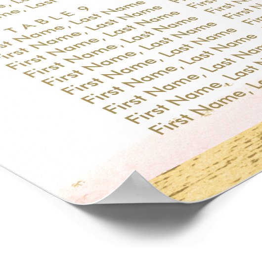 ピンク紫のフローラ妖精の女の子の赤ちゃんシャワー座席 ポスター (角)