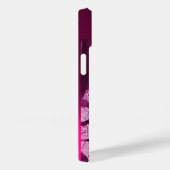 ピンク紫の玉にフクロウを入れたミュージカル猫 Case-Mate iPhoneケース (裏面 / 右)