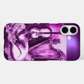 ピンク紫の玉にフクロウを入れたミュージカル猫 Case-Mate iPhoneケース (裏面 (横))