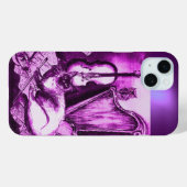ピンク紫の玉にフクロウを入れたミュージカル猫 Case-Mate iPhoneケース (裏面 (横))