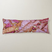 ピンク紫の絵を描火山石のデザイン ボディピロー (裏面)